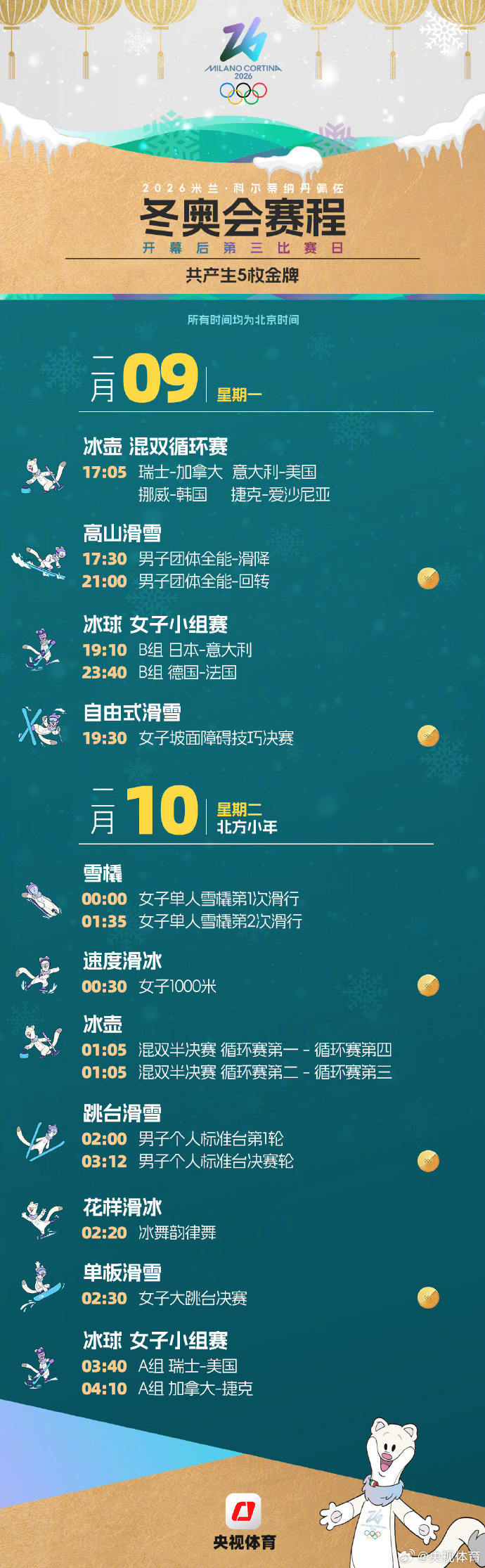 米兰冬奥会赛程日历一键收藏：离线也能锁定中