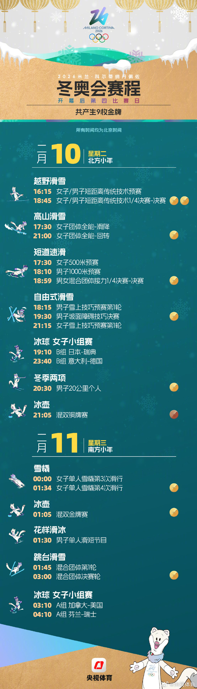 米兰冬奥会赛程日历一键收藏：离线也能锁定中