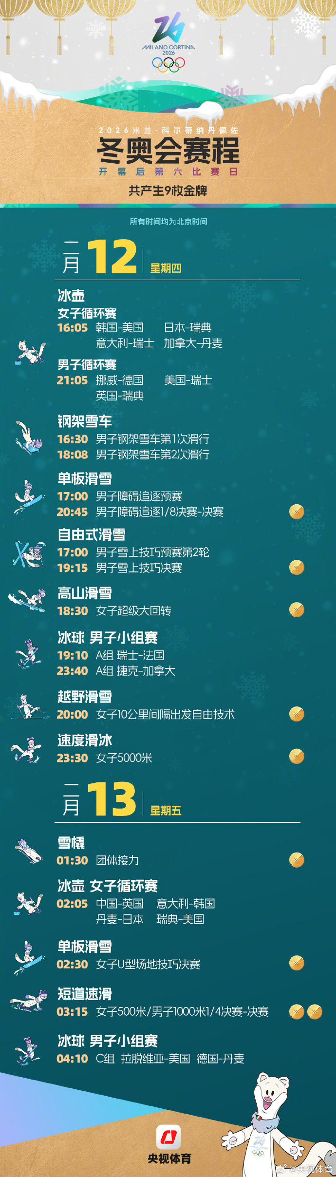 米兰冬奥会赛程日历一键收藏：离线也能锁定中