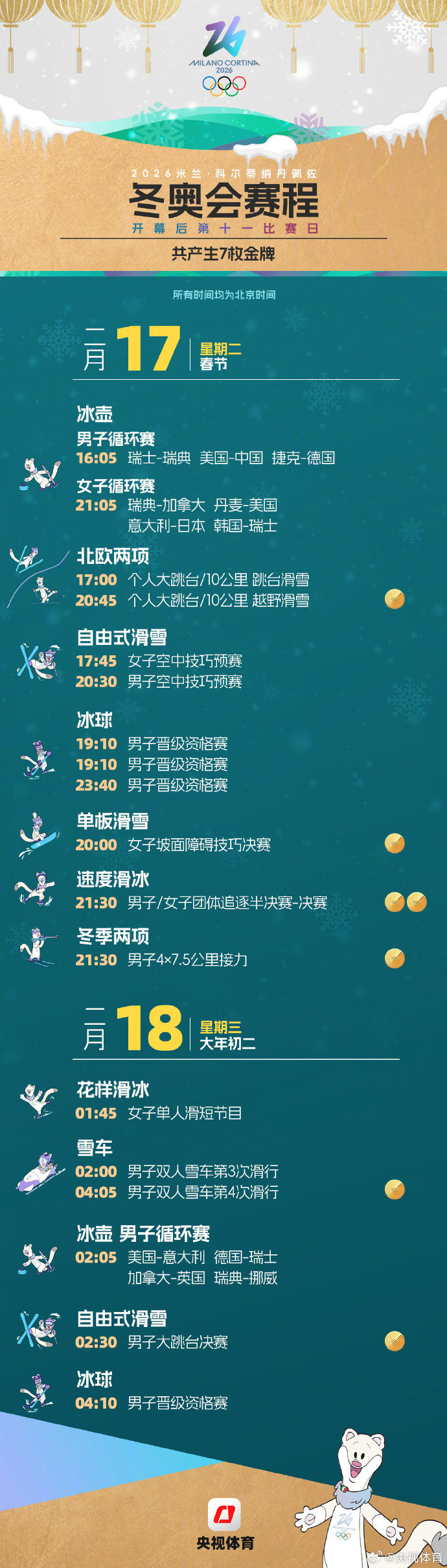 米兰冬奥会赛程日历一键收藏：离线也能锁定中